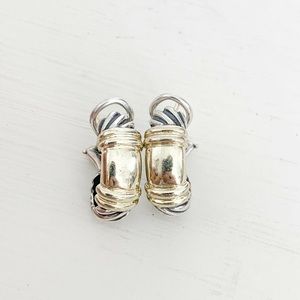 David Yurman Shrimp Cable Omega Clip Earrings